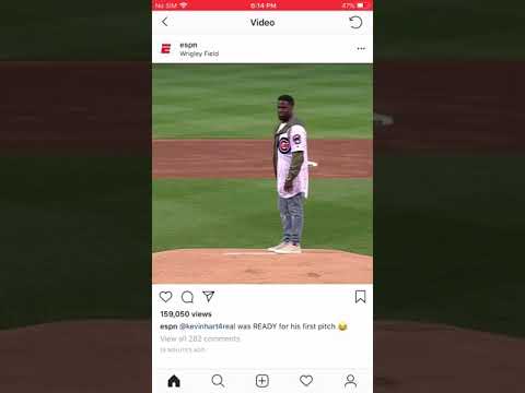 Kevin Hart Throws Out Overdramatic, Not-So-Great 1st Pitch At Wrigley Field
