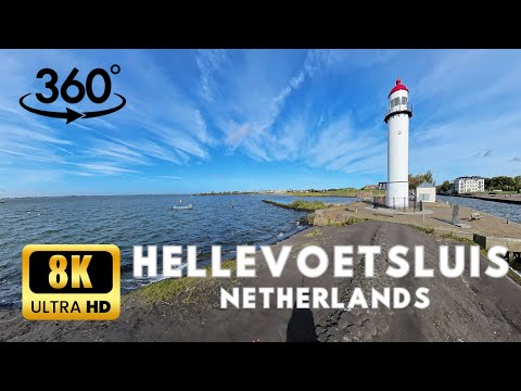 Lighthouse, Hellevoetsluis in Netherlands [8K Video 360° VR]