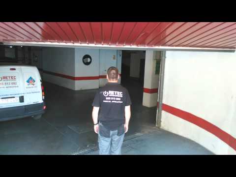 Banda de seguridad en puerta basculante