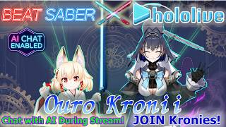 【Kronii x BEAT SABER】Perfect Time! Clearing ALL Ouro Kronii Tracks with AI! ⏳💙 #HololiveEN #Kronii
