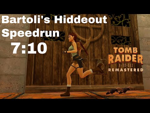Tomb Raider 2 Remastered: Bartoli's Hiddeout - Speedrun - 7:10