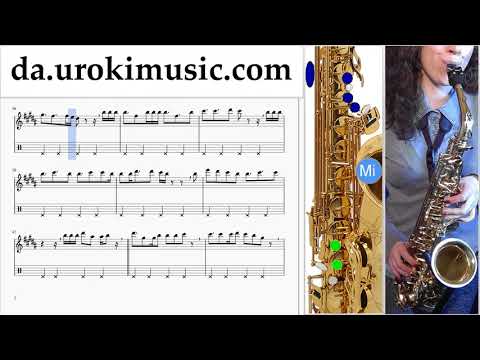 Lær At Spille Saxofon (Alt) Jonas Blue - Mama Lektioner Sange Del#2 um-i246