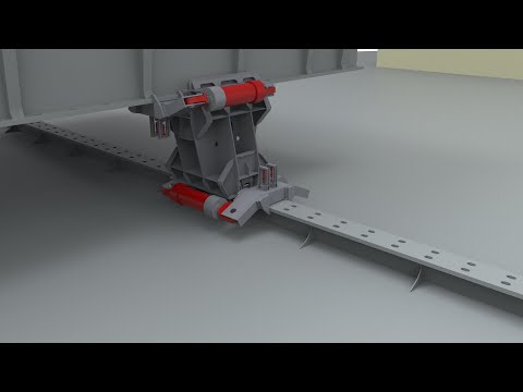 Jack-Up Drilling Rig Skidding System Animation