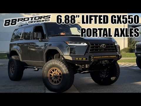 LEXUS GX550 PORTAL AXLES & ICON STAGE 10 ON 37" TIRES
