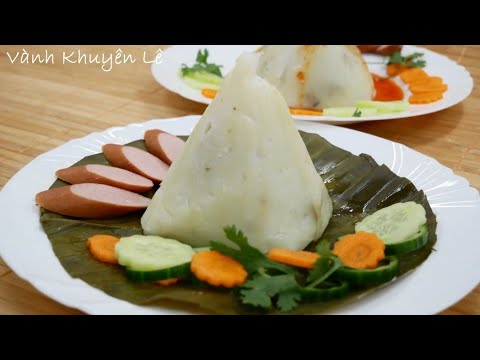 BÁNH GIÒ - Cách pha Bột làm Bánh Giò để Tủ lạnh vẫn mềm, Cách gói Bánh Giò Nhân Thịt by Vanh Khuyen