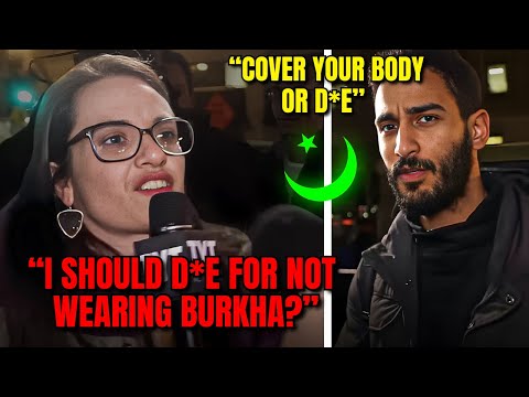 Muslim Gets Aggressive With British Girl After She Refuses to Follow Islam in the UK