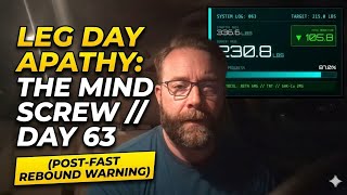 Retatrutide Vlog: Leg Day Discipline & Handling the Post-Fast "Mind Screw" (Day 63)