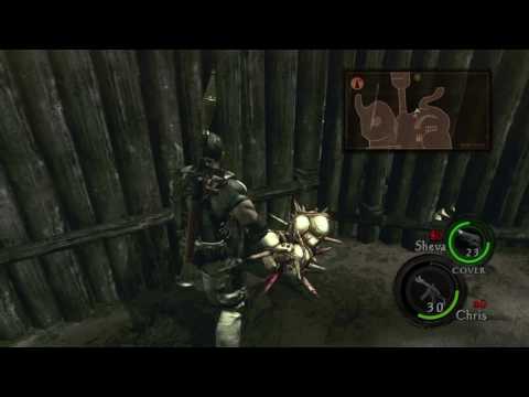 Resident Evil 5 Remastered playthrough pt14 - Of Eggs, Snakes and BIG Mother-F'ers!