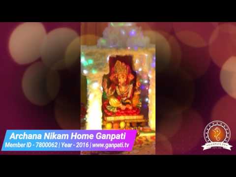 Archana Nikam Home Ganpati Decoration Video