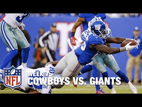 Breaking Tackles Left-'n-Right! Orleans Darkwa's Powerful TD Run | Cowboys vs. Giants | NFL