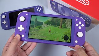 Unboxing Blue Switch Lite: NOW It's Purple 😂 [Shell Swap]