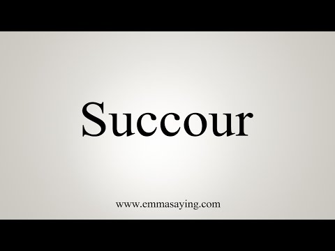 Part of a video titled How To Say Succour - YouTube