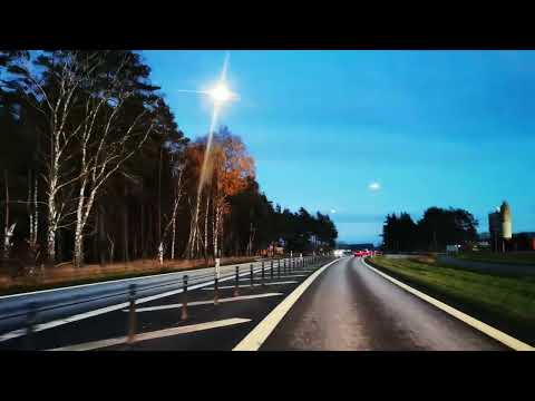 GAMLA E22 - förbi TRADARN och RIVNINGSHUS i FJÄLKINGE - 2022-11-26 - Kristianstad - SKÅNE