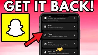 How to get MULTI SNAP OPTION BACK on SNAPCHAT 2024