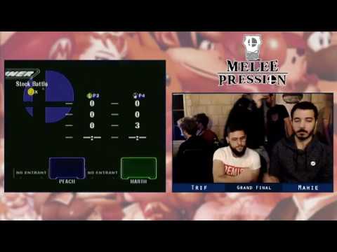 Super Melee Pression #5 - Trif [W] (Peach) vs. Mahie [L] (Marth) - Grand Final