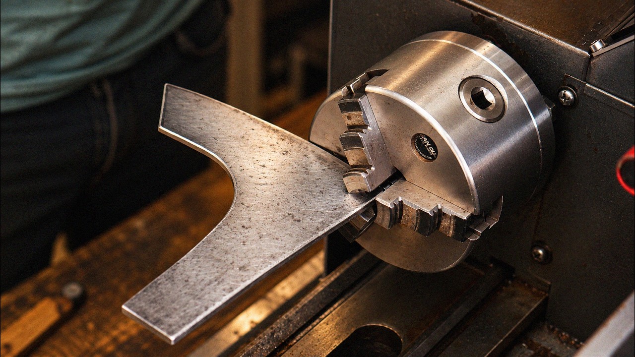 I Made a Viking Axe on a Metal Lathe!