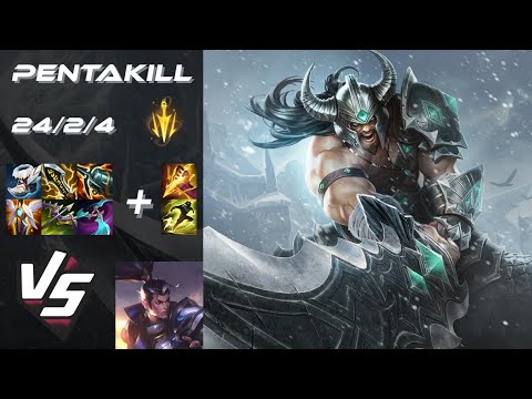 JUNGLE Tryndamere vs Xin Zhao [PENTAKILL] - NA Challenger Patch 26.1