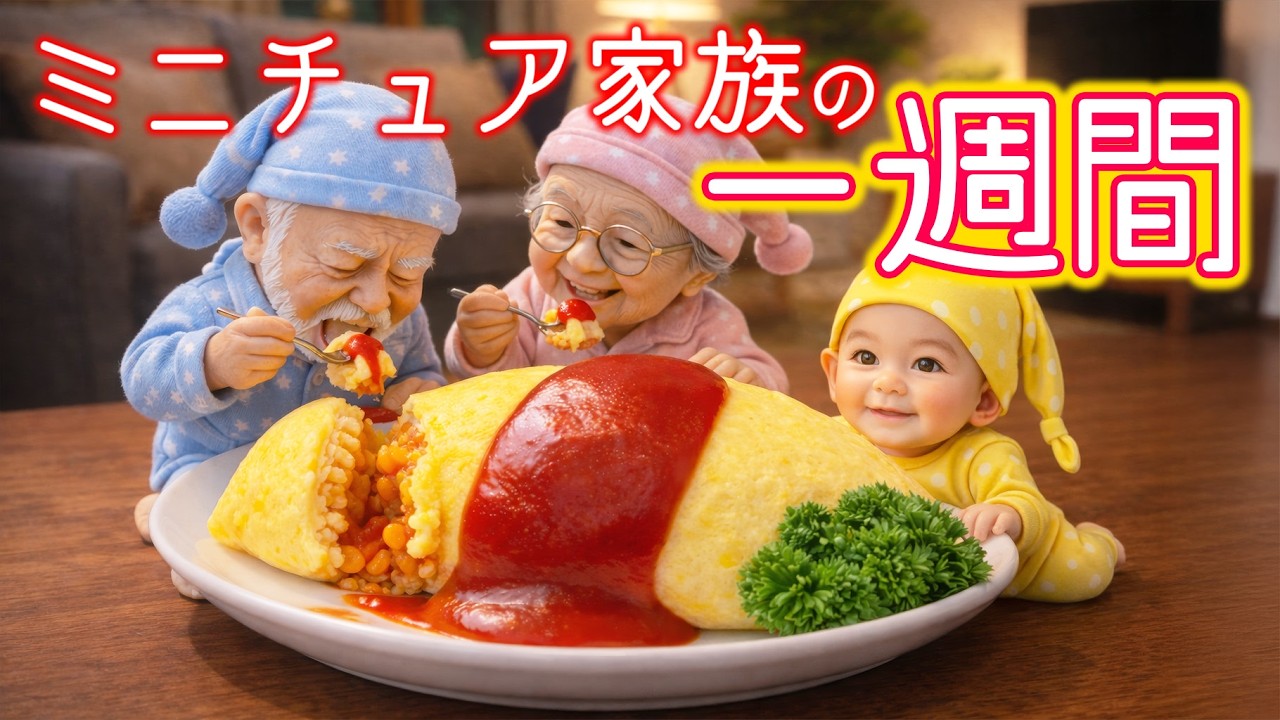 ミニチュアおじさんが仕事に間に合わない！ハムちゃんココちゃんはミニおじを助けれるのか！？#おじさん  #ミニチュア #家族