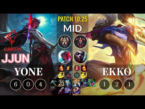 GRF jjun Yone vs Ekko Mid - KR Patch 10.25