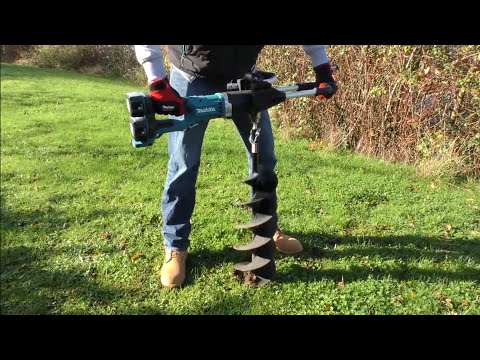 Žemės grąžtas Makita DDG460T2X7; 2x18 V; 2x5,0 Ah akum. video