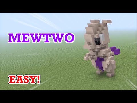 Minecraft┃How to build Pokémon(Mewtwo)