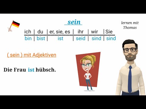 sein (10) bin, bist, ist, seid, sind | learn German language (to be)