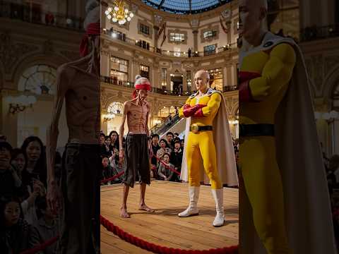 Saitama VS 81-Year-Old Blind Monk: Serious Punch& Consecutive Serious Punches Are Ineffective!#fight