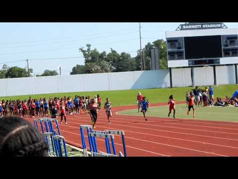 Mainland Jaguars Meet 11-12 Girls 100 Meter Dash Heat (2/3) 5/2/15