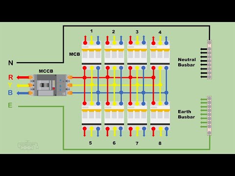 Electric Series line testing board connection animation video