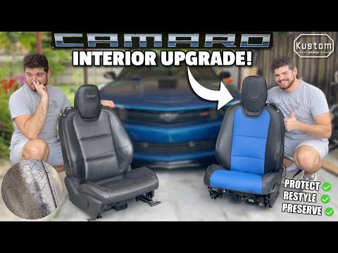 Kustom Interior Seat Covers for 5th Gen Camaro: Protect & Restyle your 2010-2015 Camaro's Interior!!