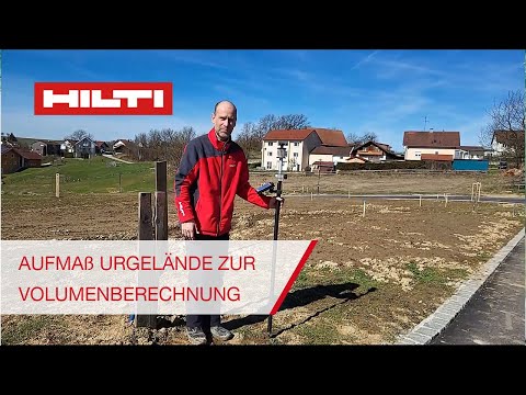 Hilti PLT Totalstationen - Aufmaß Urgelände zur Volumenberechnung