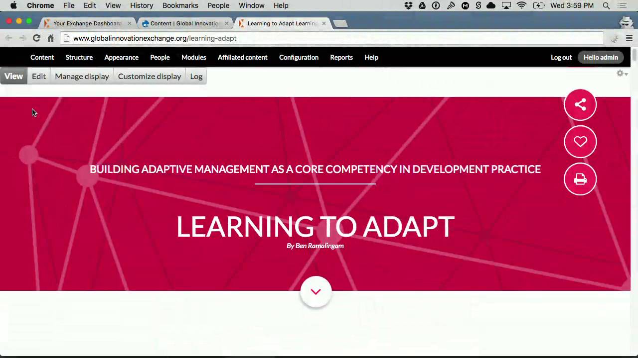 DrupalCon New Orleans 2016: Reinventing International Development With Rapid Drupal Development