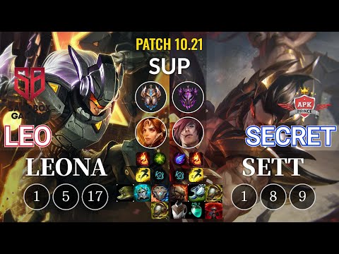 SB Leo Leona vs APK Secret Sett Sup - KR Patch 10.21