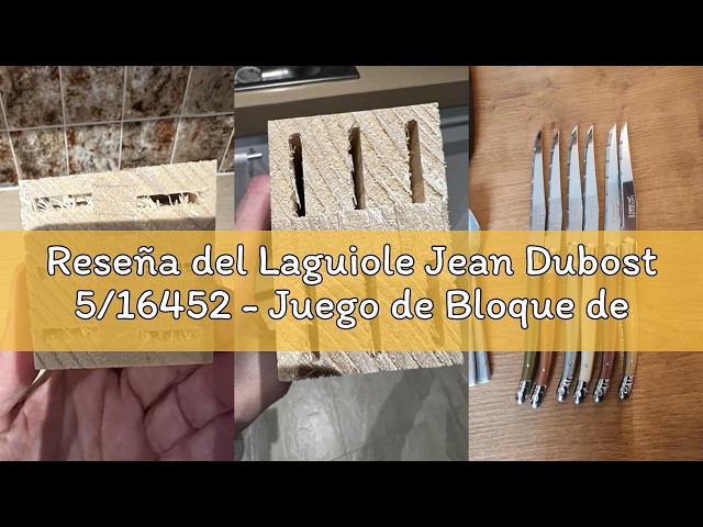 Vídeo relacionado con Laguiole Jean Dubost - Juego de Cuchillos de Carne