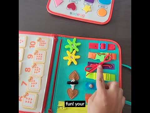 Educational Toddler Activities / Busy Board Felt Book for Curious Minds