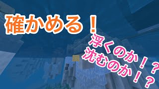 浮き沈みを確かめよう！ いざ、浮力検査！   ナファのマインクラフト実況 #28