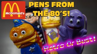 McDonald's character pens from the early 80's! | Retro Bytes | Retro Or Bust!