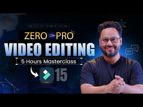 Learn Video Editing from Zero to Pro : Filmora 15 Full Course 2026