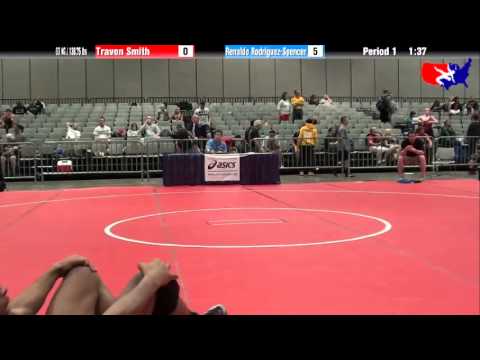 Travon Smith vs. Renaldo Rodriguez-Spencer at 2013 Junior Nationals - FILA - FS