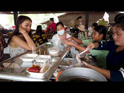 Desserts And Fresh Foods At Kien Svay Resort - Morning Food Tour Around