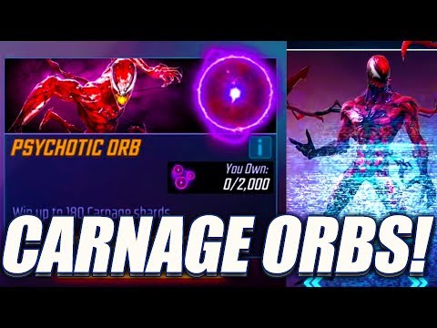 8x CARNAGE ORB OPENING! - Marvel Strike Force