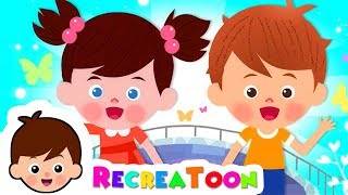 Sur le pont d'Avignon - Comptine pour enfants - comptines pour bébé - Dessin animé