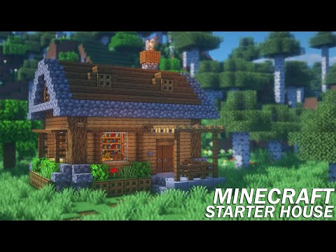 Minecraft: How to Build a Starter House | Survival Starter House Tutorial