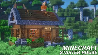 Minecraft: How to Build a Starter House | Survival Starter House Tutorial