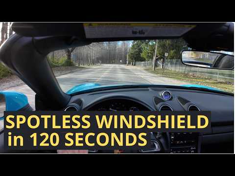 EASIEST Way to Clean INSIDE of CAR WINDSHIELD in 120 seconds or Less! (Step-by-Step Guide)