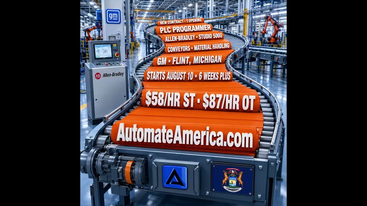 Watch the video for this contract: PLC Programmer - Flint, MI