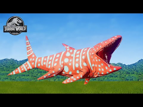THE GIANT SHARK LEEDSICHTHYS VS TYRANNOSAURUS REX VS KING SHARK - AQUATIC DINOSAUR FIGHTING || JWE