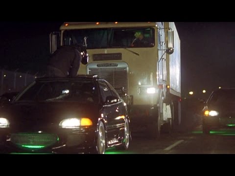 FAST and FURIOUS - Opening Scene Car Chase (Civic vs Semi Truck) #1080HD