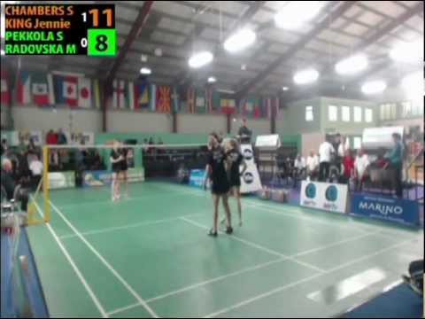 Fyffes Irish Future Series - Ladies Doubles SF, Set 2 (Chambers & King v Pekkola & Radpovska)