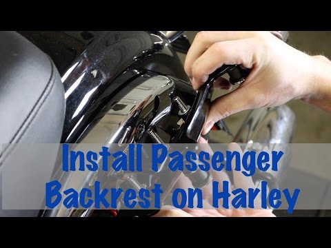 Install Detachable Passenger Backrest & Docking Kit on Harley Road King